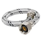 Manguera lavabo/fregadero, acero inox, 1/2' x 3/8', 30 cm 1