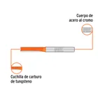 Broca para router, recta 2 filos, 1/4', larga, TRUPER 2
