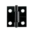 Bisagra rectangular 1 x 7/8', acero negro mate, HERMEX 1