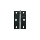 Bisagra rectangular 3 x 2', acero negro mate, HERMEX 1