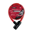 Candado de cable con llave, 15mm X 1.20 m, HERMEX 3