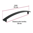 Jaladera de 128mm, línea Contempo, negro, HERMEX 3