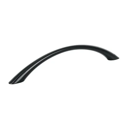 Jaladera de 128mm, línea Arco, negro, HERMEX