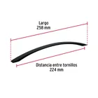 Jaladera de 224mm, línea Moderna, negro, HERMEX 3