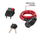 Candado de cable con llave, 10 mm X 1.0 m, HERMEX 2