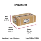 Pasador abatible para puerta, acabado negro, HERMEX 5