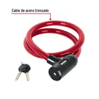 Candado de cable con llave, 20 mm X 1.20 m, HERMEX 2