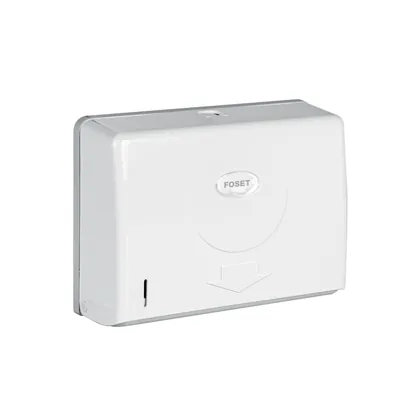 Dispensador chico para toallas de papel, blanco, FOSET BASIC