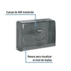 Dispensador chico para toallas de papel, humo, FOSET BASIC 2