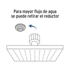 Regadera plato cuadrado 8' sin brazo, satín, FOSET RIVIERA 2