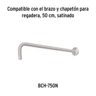 Regadera plato cuadrado 10' sin brazo, satín, FOSET RIVIERA 6