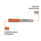 Broca para router, recta 2 filos, 5/16', TRUPER 2
