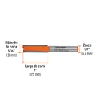 Broca para router, recta 2 filos, 5/16', TRUPER 3