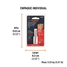 Broca para router, recta 2 filos, 5/16', TRUPER 5