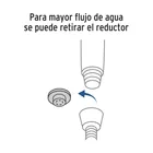 Regadera de teléfono con soporte, cromo, FOSET RIVIERA 2