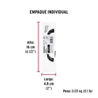 Jaladera de 96mm,, línea Cádiz, negro, HERMEX 5