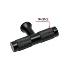 Perilla metálica estilo 'Segovia', negro, HERMEX 2