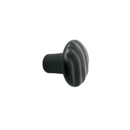 Perilla metálica estilo 'Toledo', acabado negro, HERMEX