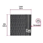 Rollo de malla sombra 80%, monofilamento negro, 1.85m x 50m 3