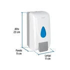 Dosificador de ABS para jabón espuma, blanco, FOSET 3