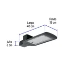 Luminario suburbano LED 120 W 6500 K, sensor de luz, VOLTECK 3