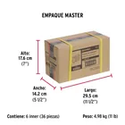 Pasador de sobreponer, modelo 31, cromo, HERMEX 4