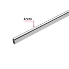 Tubo ovalado para clóset,1.8 m, acero cromado, HERMEX 2