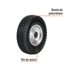 Rueda imponchable 8' para eje lateral, TRUPER 2