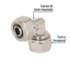 Codo 90° para PEALPE, 3/8', FOSET 2