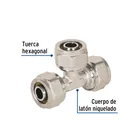 Tee para PEALPE, 3/8', FOSET 2