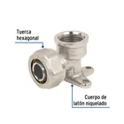 Codo oreja 90° para PEALPE, 1/2', con rosca hembra, FOSET 2
