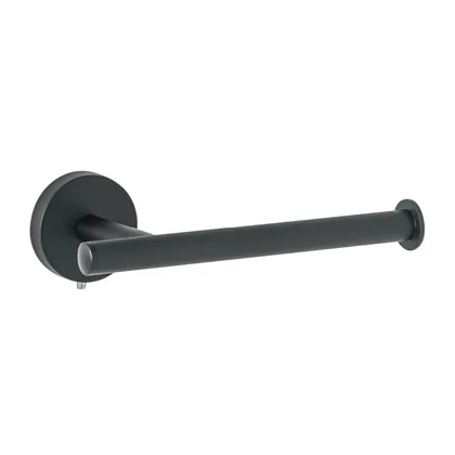 Portarrollo metálico acabado negro, FOSET TÚBIG