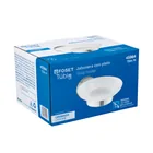 Jabonera metálica cromo con plato de vidrio, FOSET TÚBIG 4