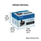Portarrollo con cubierta, negro, FOSET AQUA 5