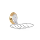 Jabonera de rejilla, cromo-oro, FOSET AQUA 1