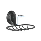 Jabonera de rejilla, negro, FOSET AQUA 2