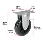 Rodaja de repuesto 5' para DIA-300P, placa fija, FIERO 3