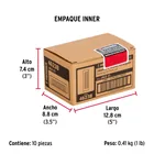 Jaladera de embutir rectangular, cromo mate, HERMEX 6