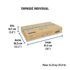 Parrilla gas empotrable 90cm, 6 quem, vidrio negro, RIVIERA 6