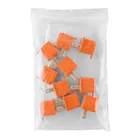 Adaptador 3 a 2, naranja, a granel, VOLTECK 4