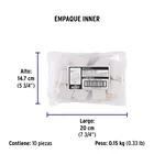Adaptador 3 a 2, gris, a granel, VOLTECK 5
