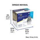 Luminario suburbano con foco LED 30W 6500K y sensor de luz 7