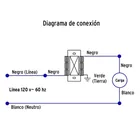 Atenuador de Luz deslizable con interruptor, línea Classic 4