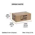 Broca para router, recta 2 filos, 5/8', TRUPER 7