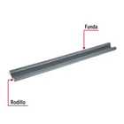 Guardapolvo con funda 95 cm, gris, HERMEX 2