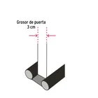 Guardapolvo con funda 95 cm, gris, HERMEX 4