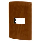 Placa 1 módulo de ABS, línea Italiana, acabado madera 1