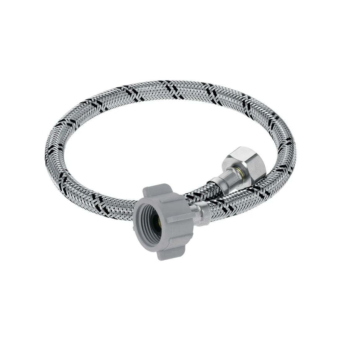 Manguera p/WC, acero inox, 1/2'x7/8', 50 cm, plástico/latón