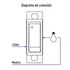 Interruptor sencillo, línea Económica, VOLTECK 4