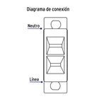 Contacto sencillo, sin tierra, línea Económica, VOLTECK 4